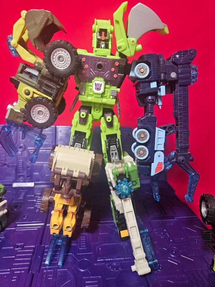 8 Transformers 2005 Energon Constructicons MAXIMUS DEVASTATOR Combiner RARE - Image 4 of 4