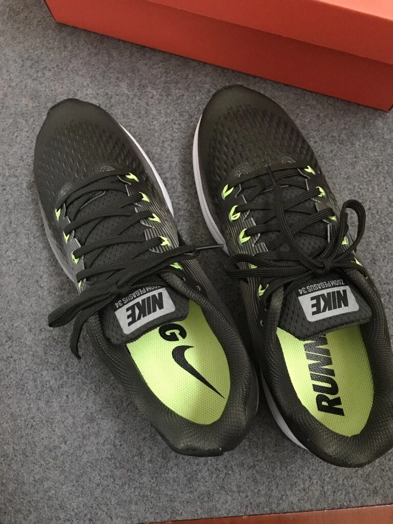 Nike Air Zoom Pegasus 34 Sequoia Green Black Dark Stucco Running