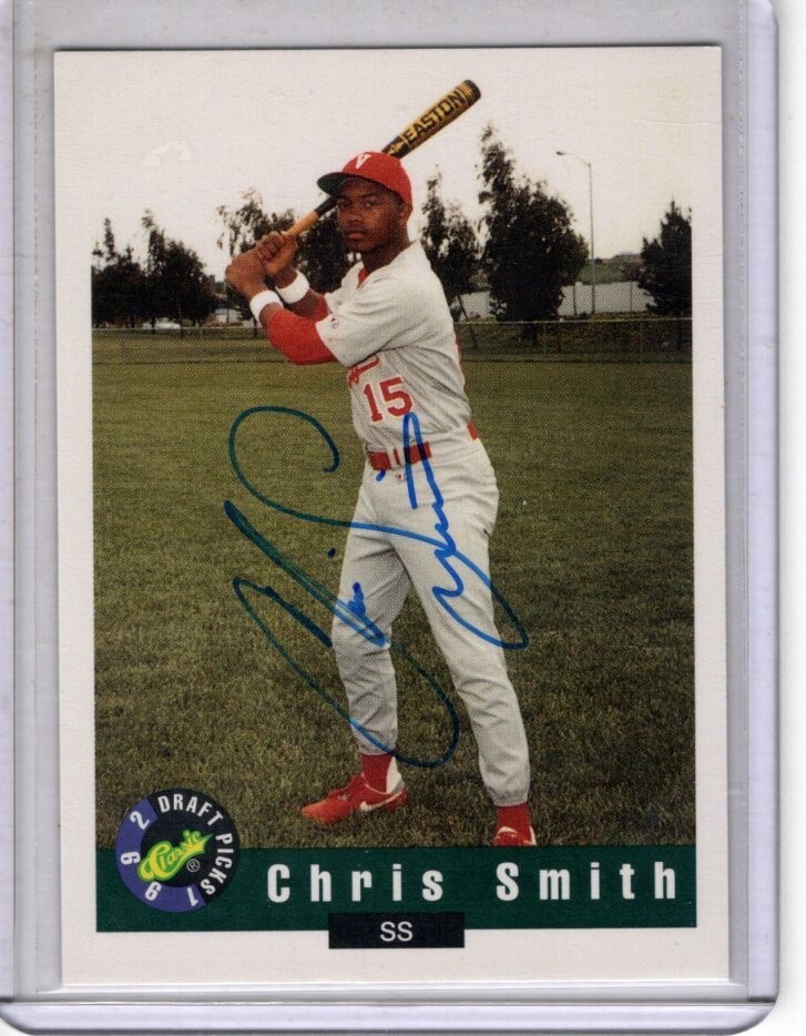 1992 Classic Draft Picks autograph baseball card #33 Chris Smith