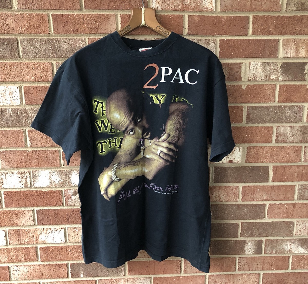 Vintage Tupac All Eyez On Me Rap Tee 1998 size XL | eBay Vintage Tupac All Eyez On Me Rap Tee 1998 size XL | eBay