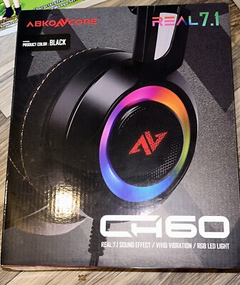 ABKO AV CORE CH60 REAL 7.1 gaming headset black