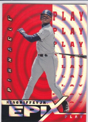 KEN GRIFFEY JR. Seattle Mariners 1997 PINNACLE EPIX ORANGE Insert Baseball Card!