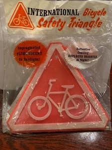reflective triangle bike