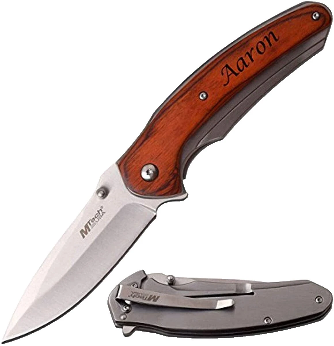 Collectible Modern Wooden Handle Folding Pocket Knives