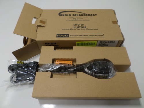 AUDIO ENHANCEMENT MTD-09, K-MTD09 Micrófono Micro Lágrima Infrarrojo ¡NUEVO/SELLADO! - Imagen 2 de 6