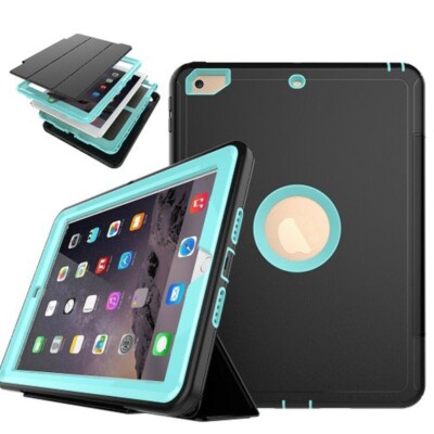Auto-Sleep/Awake Function Case BLACK/LIGHT BLUE for iPad Mini 4