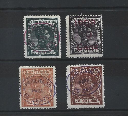 1908 Rio Oro Edifil 37/40* Well Centered