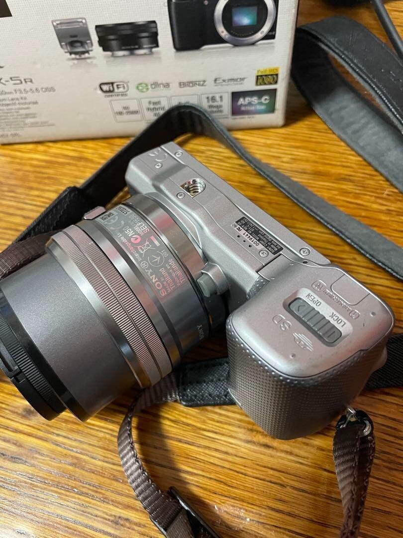 English OK]Sony Alpha NEX-5R Mirrorless Camera Lens Kit 16-50mm