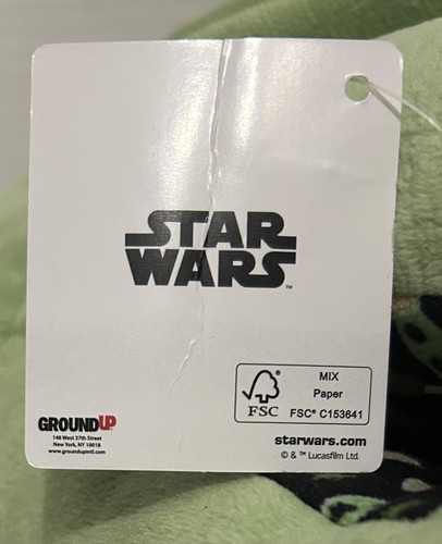 Yoda Plüsch Hausschuhe Erwachsene Größe 10 Unisex NEU mit Etikett ohne Karton - Bild 16 von 16