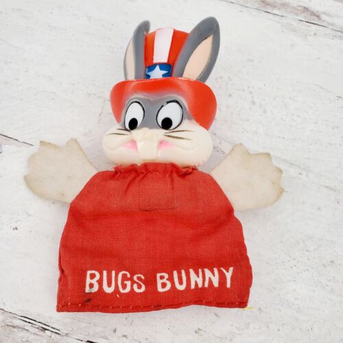 Vintage 1978 Bugs Bunny Uncle Sam Patriotic Finger Puppet Toy - Picture 3 of 5
