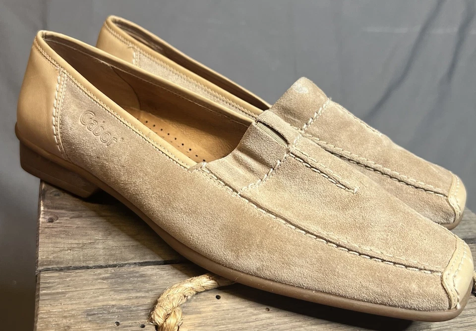 Zapatos mocasines informales GABOR Sport para mujer de cuero tostado 6,5 Foto 4 de 4