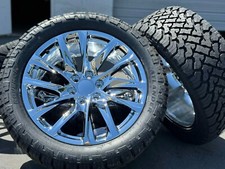 Wheels Chrome Rims Tires 22 Gmc Sierra Yukon Chevy Silverado 1500 Tahoe