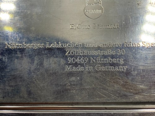 E Otto Schmidt NUREMBERG GERMANY BISCUIT COOKIE Tin Metal Box - Picture 11 of 16
