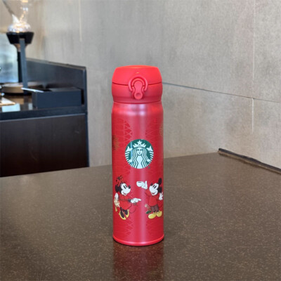 Authentic 2025 China Starbucks X Disney Mickey Minnie Red 17oz SS