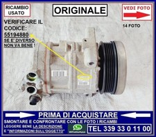 COMPRESSORE CLIMA CLIMATIZZATORE FIAT GRANDE PUNTO EVO 1.2 1.4 BENZ OK GPL METAN