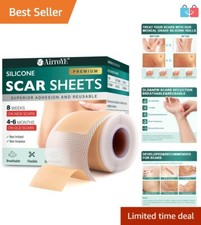 Comfortable Silicone Scar Sheets 1.6" x 120" - Restore Natural Skin Appearance