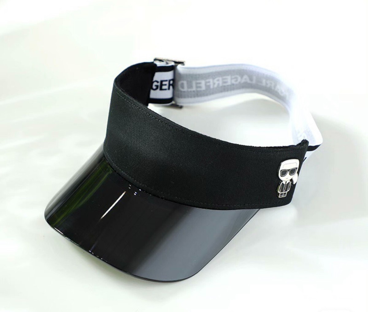 Karl Lagerfeld K/Ikonic logo-plaque visor hat | eBay display picture 2
