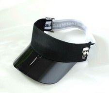 Karl Lagerfeld K/Ikonic logo-plaque visor hat