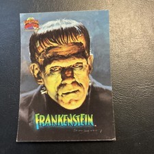 Jb7c Universal Monsters Illustrated Topps 1994 #13 Frankenstein 1931 boris karlo