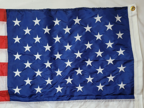 Valley Forge bestickte Sterne amerikanische Flagge 3'x5' Ösen genäht Perma Nylon USA - Bild 9 von 9