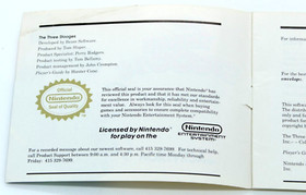 The Three Stooges (Nintendo NES, 1989) Instruction Manual Only *NO GAME*