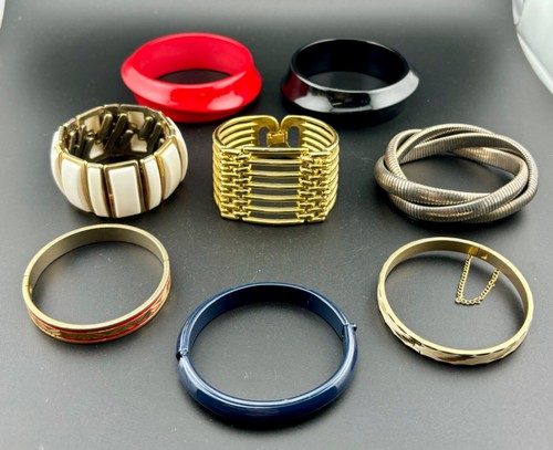 Lot of 8 Bracelets From the Late 1980's/Early 1990's Bangle NK