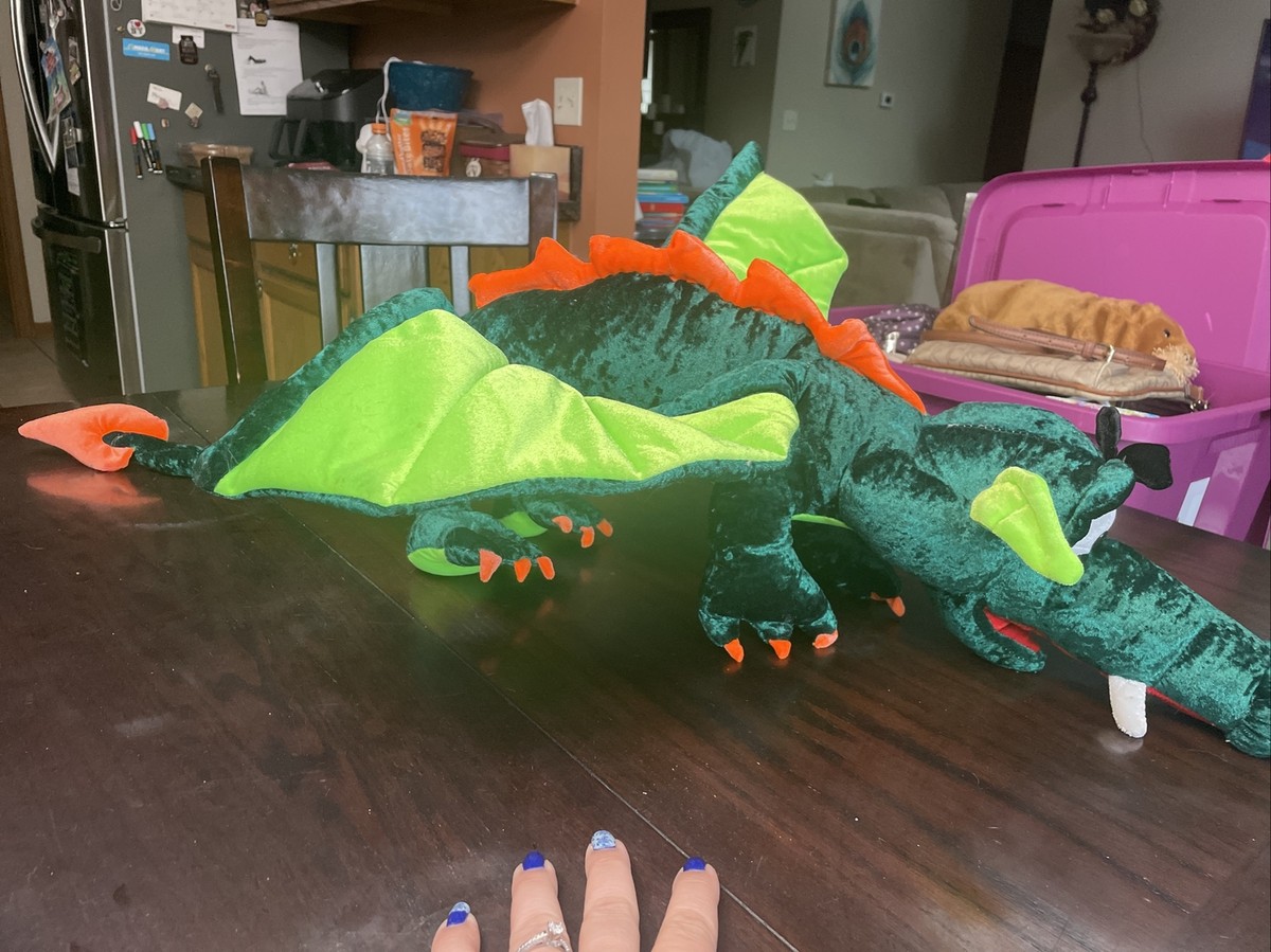 Classic Toy Company Winged Green Dragon Plush 37