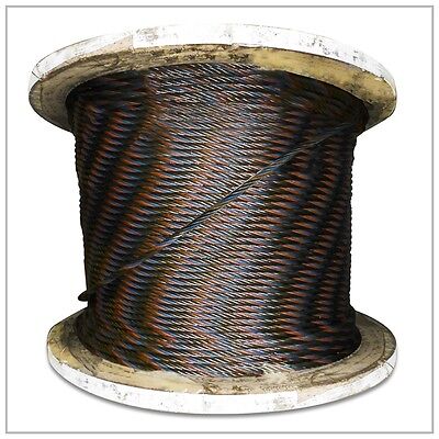 6x19 1/2 X 250 IWRC Galvanized Wire Rope Reel 6x19 1/2 X 250 IWRC Galvanized Wire Rope Reel
