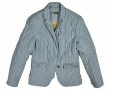 MASSIMO DUTTI Giacca trapuntata in lana grigia Donna 38