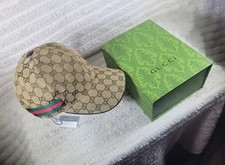 Authentic Gucci Original GG Canvas Baseball Hat - Beige with tags box Adjust