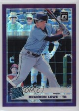 2019 Donruss Optic Rated Rookies Purple Pandora Prizm 4/99 Brandon Lowe #53 g2u