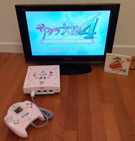 SEGA Dreamcast Pearl Pink HKT-3000 Console Tested NTSC-J Japan