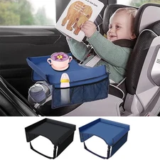 Car Seat Travel Tray Safety Seat Play Table Organizer Storage For Baby Children