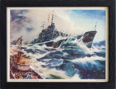#ad Confidential Mission US San Diego print of watercolor painting Arthur Beaumont $75.00