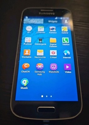 Samsung Galaxy S4 mini -  GT i9195  - Ohne Backcover -ohne Akku- Glasrisse