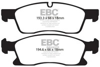 Bremsbelagsatz Scheibenbremse Vorne EBC Brakes DP1871 FüR Dodge Jeep