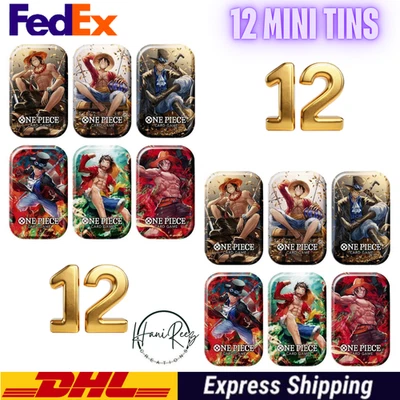 One Piece Card Game 12 Mini Tins Vol. 1 TS-01 Japanese Bandai TCG New Sealed