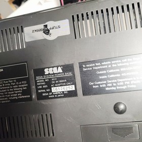 SEGA Master System Base ONLY With FREE Game - Tested Works - READ!