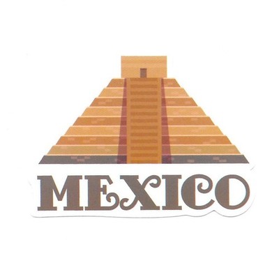Mexico Vinyl Sticker Chichen Itza Mayan Temple Travel Souvenir Pyramid Decal