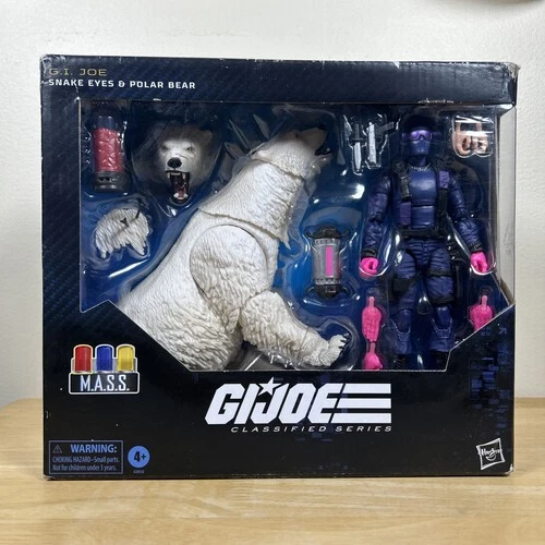GI Joe Classified Series Snake Eyes & Polar Bear # 161 Hasbro w/ Accessories NEW