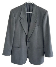 Mani Giorgio Armani 100 Wool Blazer Jacket Gray Made in Italy Size 40