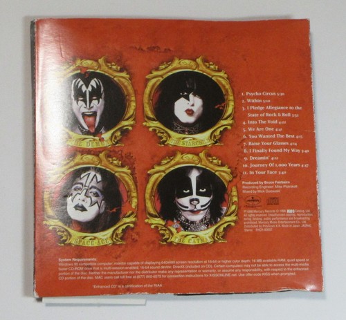 Kiss – Psycho Circus JAPAN CD - Picture 2 of 3