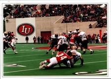 Indiana Purdue IU University Memoral Stadium American GeoGraphics Postcard PM 