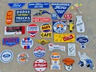 Lot of 30 Porcelain Enamel Signs – Mixed Designs, Vintage Style, single sided