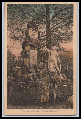 Ansichtskarte Leoben / Dr. Moritz Homann Denkmal - Stmk. Österreich