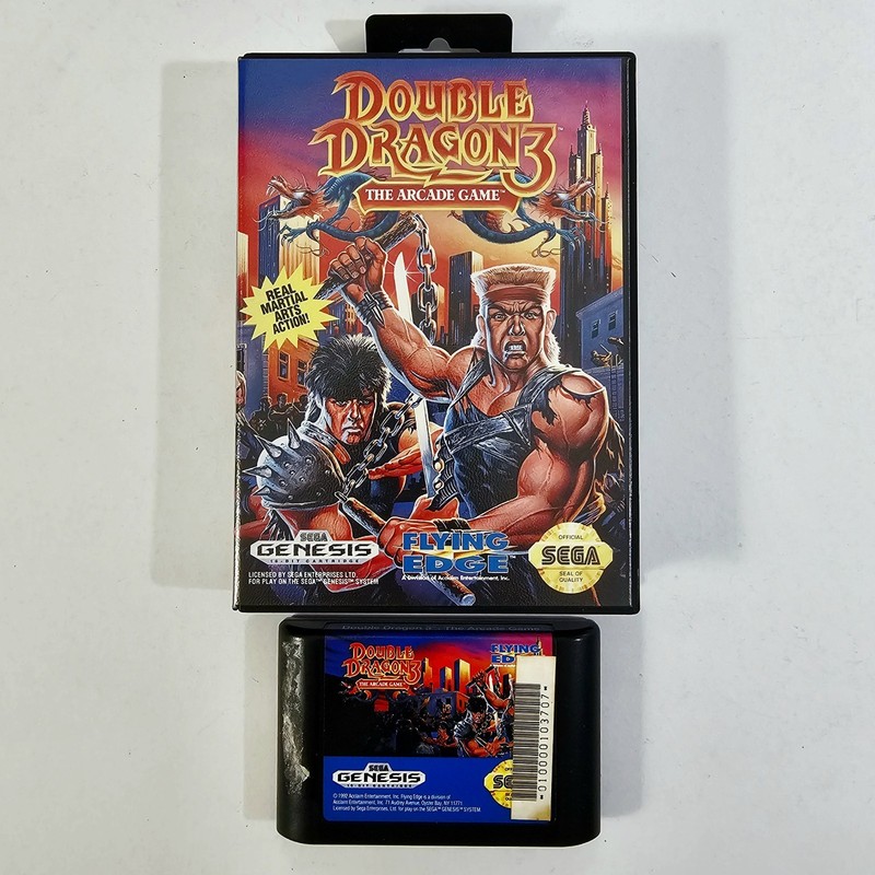 SEGA GENESIS Arcade Brawler DOUBLE DRAGON 3 THE ROSETTA STONE us NTSC Mega Drive