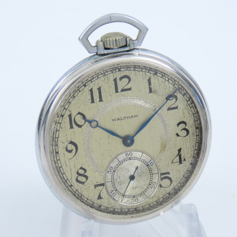Waltham 12 Size 17 Jewel Complete Clean Open Face Pocket Watch