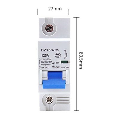 Air Switch Circuit Breaker 125A 1P for CHINT DZ158-125 *mz
