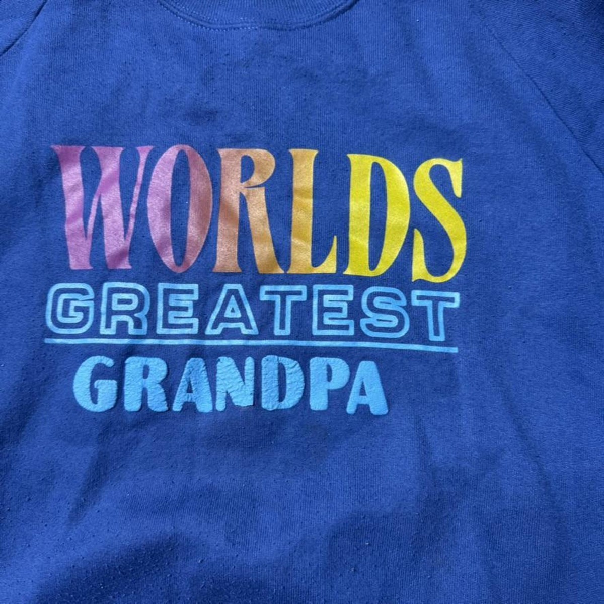 Vintage World's Greatest Grandpa Jerzees Made In USA XXL View 2