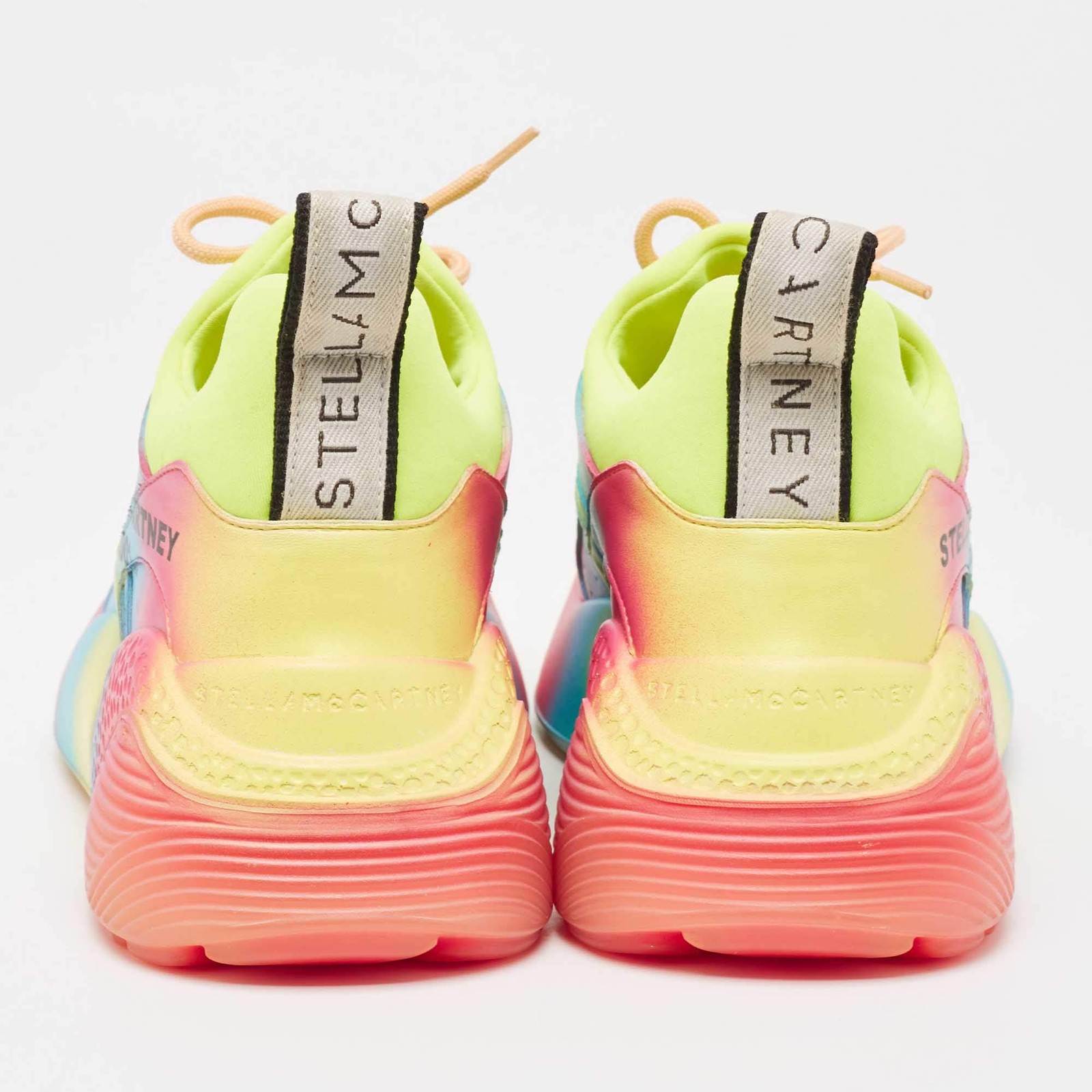 Stella McCartney Eclypse Size 39 Multicolor Fabric and Faux Leather Lace Up image 5